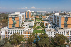 sixth college aerial shot of meeting rooms