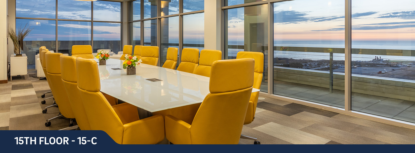 15-C boardroom with outside view in evening