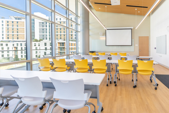 Mosaic room with chair setup